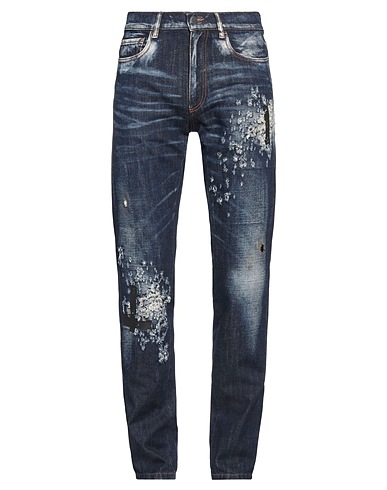 AMEN Denim pants Blue 100% Cotton