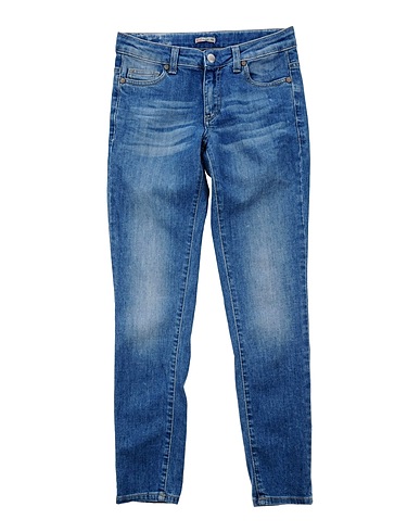 PLEASE Denim trousers Blue 98% Cotton, 2% Elastane