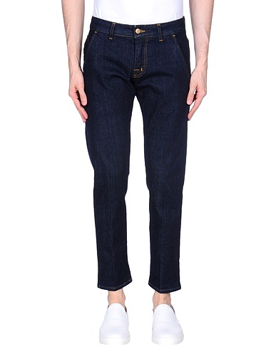 ENTRE AMIS Denim trousers Blue 99% Cotton, 1% Elastane