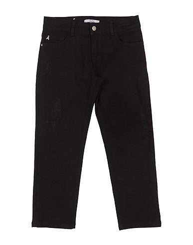 PATRIZIA PEPE Denim trousers Black 90% Cotton, 8% Polyester, 2% Elastane