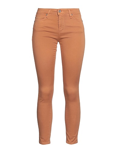 PLEASE Pantalone Cammello 87% Cotone, 10% Poliestere, 3% Elastan
