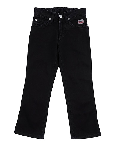 ROŸ ROGER'S Pantaloni jeans Nero 98% Cotone, 2% Lycra®