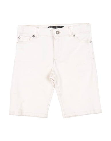 DOLCE&GABBANA Short en jean Blanc 96% Coton, 4% Élasthanne, Cuir de bovin
