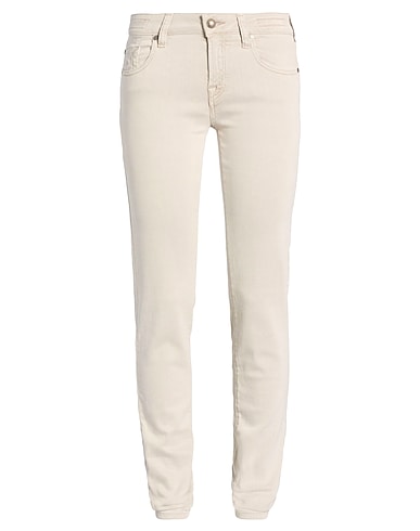 JACOB COHЁN Denim trousers Beige 70% Lyocell, 28% Cotton, 2% Elastane