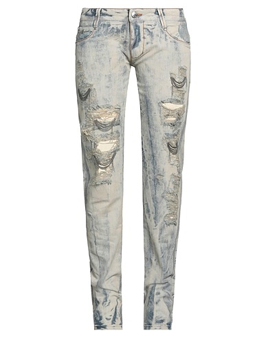 ERMANNO SCERVINO Denim trousers Blue 82% Cotton, 17% Polyester, 1% Elastane