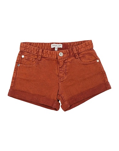 TWINSET Shorts jeans Marrone 98% Cotone, 2% Elastan