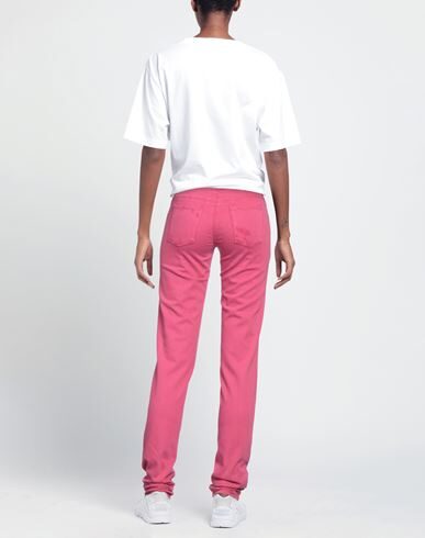 Shop Ermanno Di Ermanno Scervino Woman Jeans Fuchsia Size 32 Cotton, Elastane In Pink