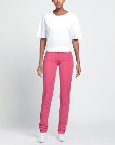 Shop Ermanno Di Ermanno Scervino Woman Jeans Fuchsia Size 32 Cotton, Elastane In Pink