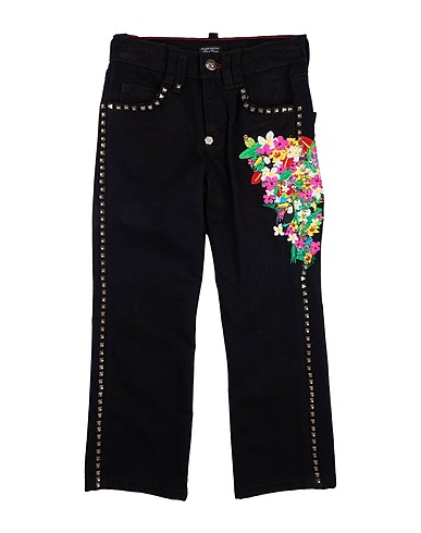 PHILIPP PLEIN Denim pants Black 100% Cotton