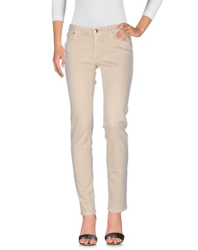 JACOB COHЁN Denim pants Beige 90% Cotton, 8% Polyester, 2% Elastane