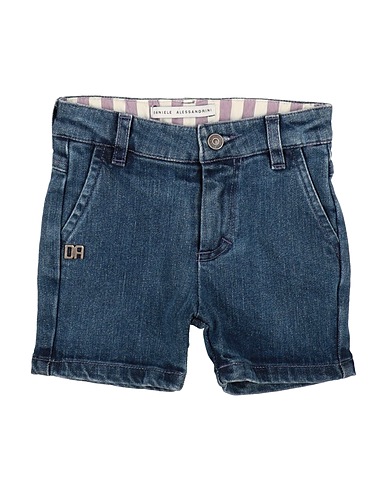 DANIELE ALESSANDRINI Denim shorts Blue 100% Cotton