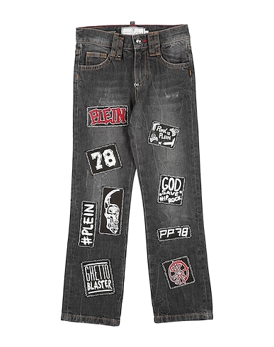 PHILIPP PLEIN Pantaloni jeans Nero 100% Cotone