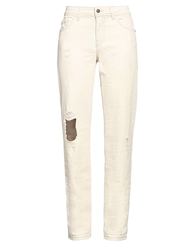 MANILA GRACE DENIM Jeans Elfenbein 98% Baumwolle, 2% Elastan