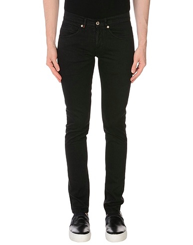 DONDUP Denim pants Black 99% Cotton, 1% Elastane