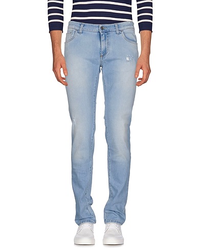 DOLCE&GABBANA Denim pants Blue 98% Cotton, 2% Elastane, Viscose, Polyester, Polyurethane
