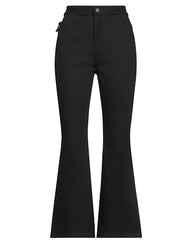 ELLERY Denim trousers Black 99% Cotton, 1% Elastane