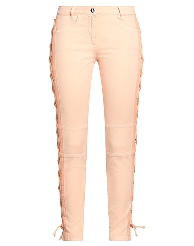 PINKO Denim trousers Apricot 97% Cotton, 3% Elastane