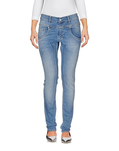 DANIELE ALESSANDRINI Pantaloni jeans Blu 99% Cotone, 1% Elastan