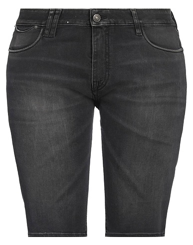 CYCLE Denim shorts Black 98% Cotton, 2% Elastane