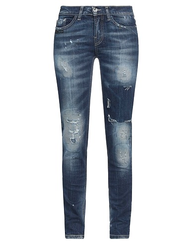 FRANKIE MORELLO | Blue Women‘s Denim Pants | YOOX