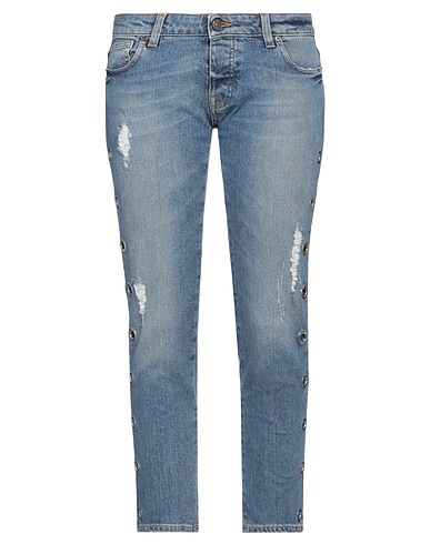 GAëLLE Paris Denim pants Blue 99% Cotton, 1% Elastane