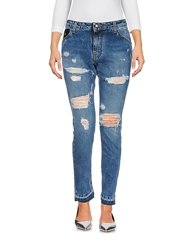 JOHN RICHMOND Denim pants Blue 100% Cotton