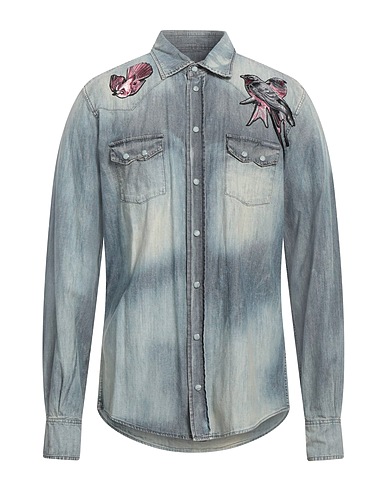DOLCE&GABBANA TOPS & TEES Blue 100% Cotton