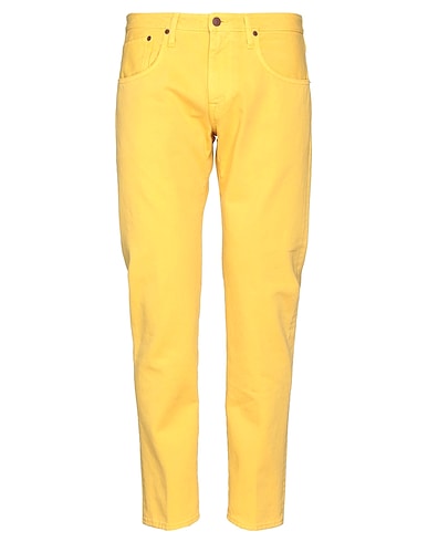(+) PEOPLE Denim trousers Yellow 100% Cotton