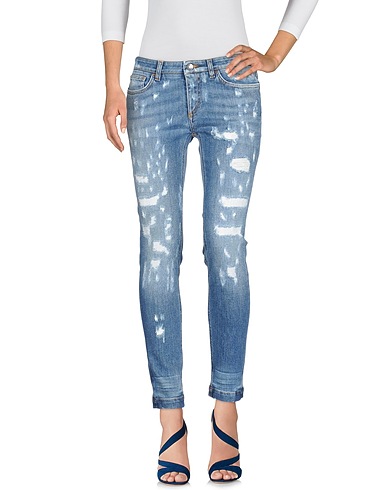 DOLCE&GABBANA Denim pants Blue 98% Cotton, 2% Elastane