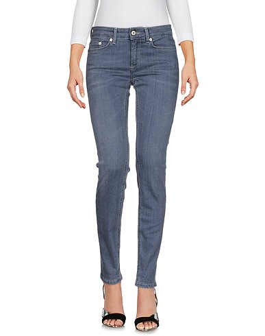 DONDUP Denim pants Grey 92% Cotton, 6% Elastomultiester, 2% Elastane