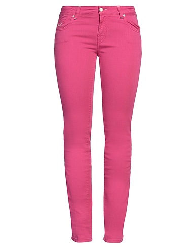 JACOB COHЁN Pantaloni jeans Fucsia 97% Cotone, 3% Elastan