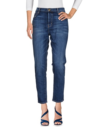CURRENT/ELLIOTT Denim pants Blue 90% Cotton, 6% Polyester, 4% Elastane
