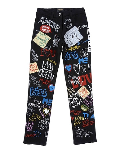 DOLCE&GABBANA Denim pants Black 98% Cotton, 2% Elastane
