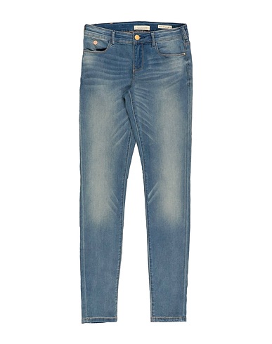 SCOTCH R'BELLE Denim trousers Blue 54% Cotton, 22% Polyester, 14% Lyocell, 9% Viscose, 1% Elastane