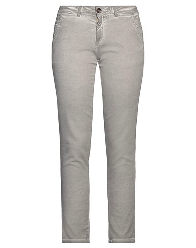 REIKO Casual trouser Grey 99% Cotton, 1% Elastane