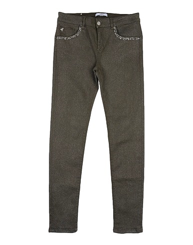 PATRIZIA PEPE Denim trousers Military green 92% Cotton, 6% Polyester, 2% Elastane
