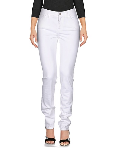 DOLCE&GABBANA Denim pants White 98% Cotton, 2% Elastane