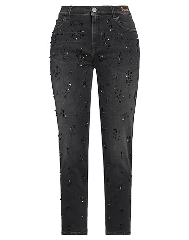 P_JEAN Pantaloni jeans Nero 88% Cotone, 8% Elastomultiestere, 4% Elastan