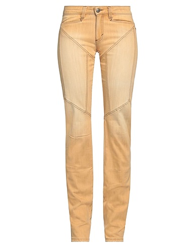 9.2 BY CARLO CHIONNA Denim pants Mustard 98% Cotton, 2% Elastane