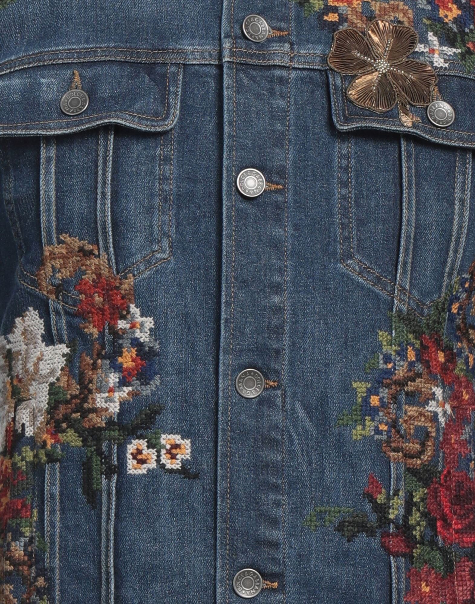 DOLCE&GABBANA Coats & Jackets | Blue Men's Denim Jacket | YOOX