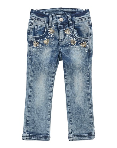 TWINSET Denim trousers Blue 98% Cotton, 2% Elastane