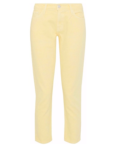 J BRAND Denim pants Yellow 100% Cotton