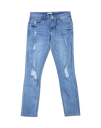 FUN & FUN Denim trousers Blue 98% Cotton, 2% Elastane