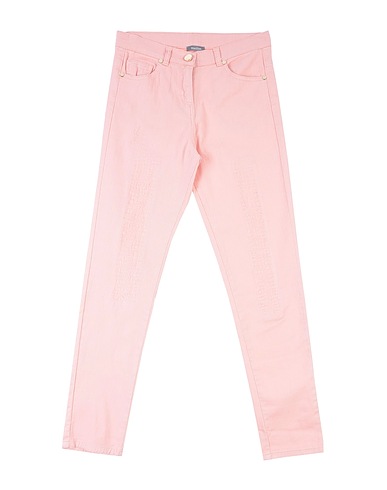 MISS GRANT Denim trousers Pink 97% Cotton, 3% Elastane