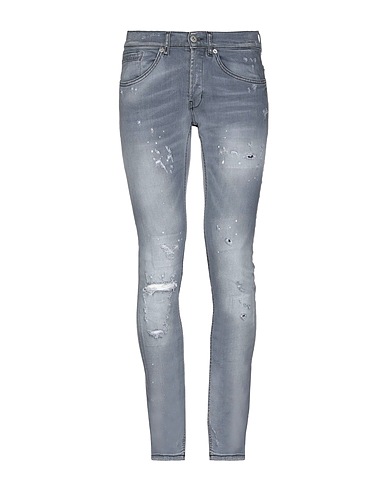 DONDUP Denim trousers Grey 92% Cotton, 6% Elastomultiester, 2% Elastane