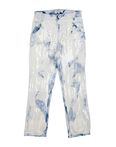 TWINSET Denim trousers Blue 98% Cotton, 2% Elastane, Acrylic