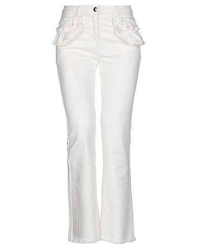 PINKO Bootcut Jeans Ivory 97% Cotton, 3% Elastane