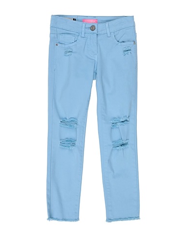 GAUDÌ Denim pants Sky blue 97% Cotton, 3% Elastane