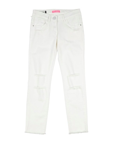GAUDÌ Pantaloni jeans Bianco 97% Cotone, 3% Elastan