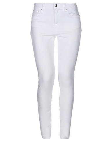 JACOB COHЁN Denim trousers White 57% Cotton, 21% Lyocell, 17% Polyester, 5% Elastane